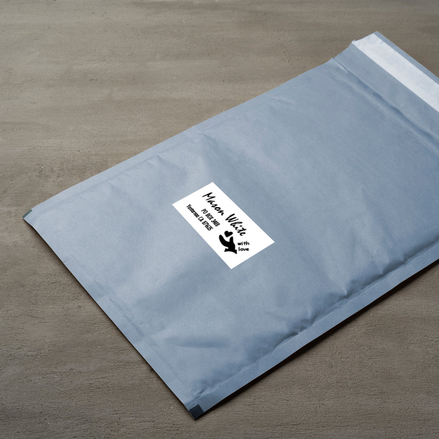 250 pcs 1"x2" of Personalized Business Info Label - Text Decal With Your Own Design - Custom Vinyl Lettering Sticker