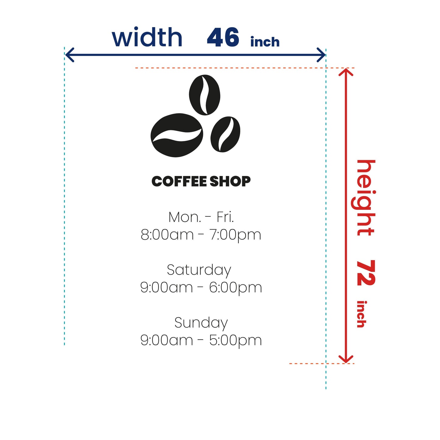Storefront By Appointment Logo Decal - Customized Door Signs for Office - Business Window Decals - Name Business Shop