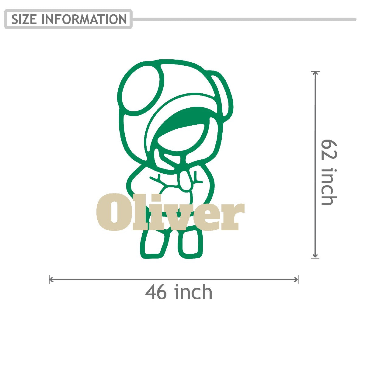 Personalized Name Stickers with Astronaut - Fade-Resistant Custom Name Stickers for any Kids Bedroom Decor - Durable Name Decals for Walls Furniture Laptop