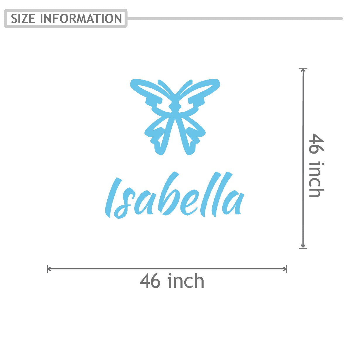Personalized Name Stickers with Lovely Butterfly - Fade-Resistant Custom Name Stickers for Furniture and Laptops - Unique Name Wall Decals for Girls and Boys