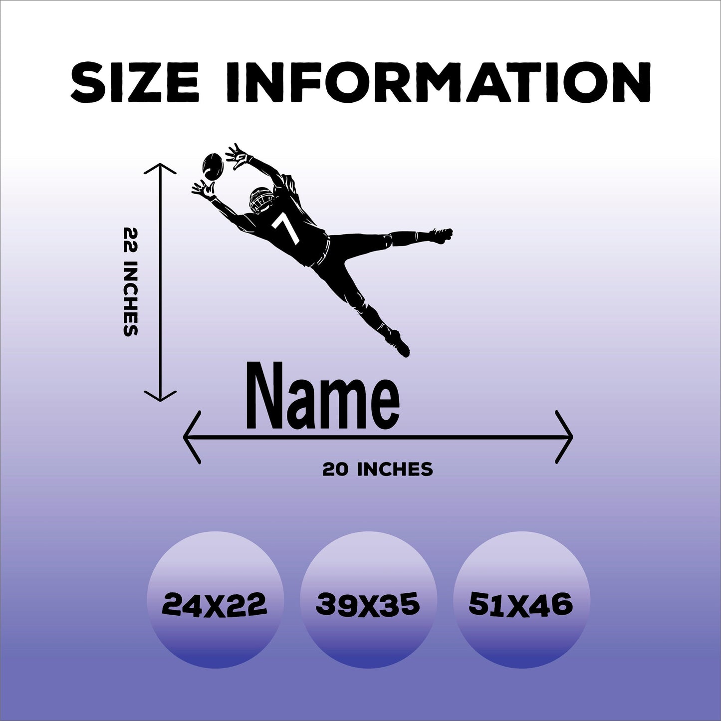 Custom Sporty Room Design with Personalized Football Decal