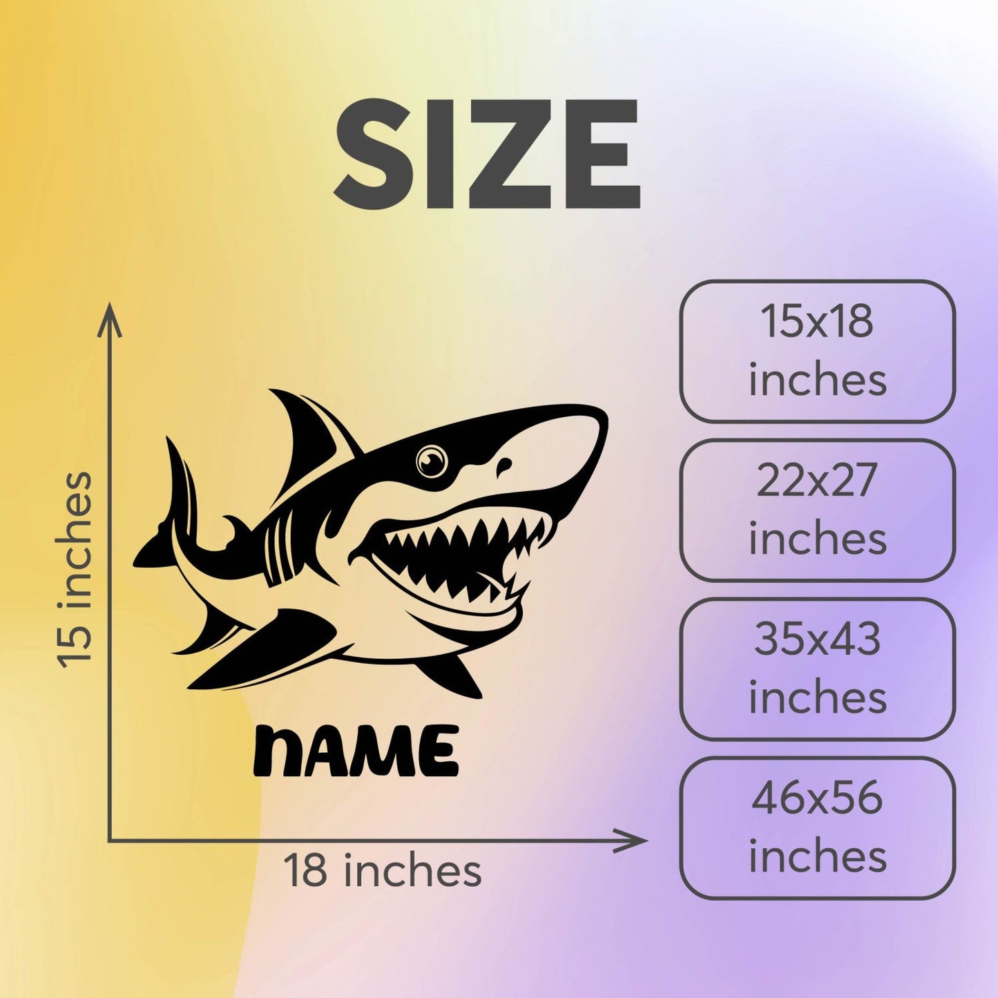 Baby Shark Stickers - Baby Room Wall Decals Name - Nursery Personalized Wall Decor - Baby Shark Wall Decals - Shark Wall Stickers