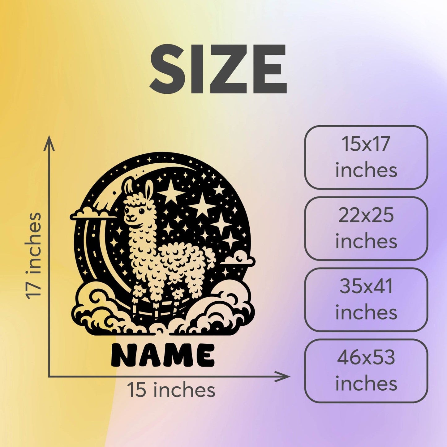 Alpeka Wall Decals - Animal Wall Decals - Personalized Name Wall Decal - Name Wall Stickers for Kids Personalized - Alpaka Wall Stickers for Kids