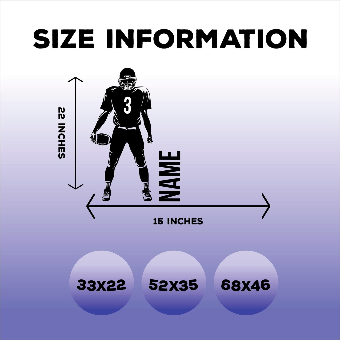 Personalized Decal for Football Players