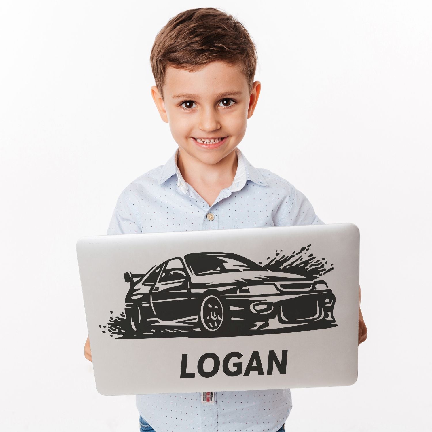 Boys Room Wall Decals - Race Car Theme Decal - Personalized Car Wall Decal - Racing Name Stickers - Race Car Wall Stickers for Boys Room