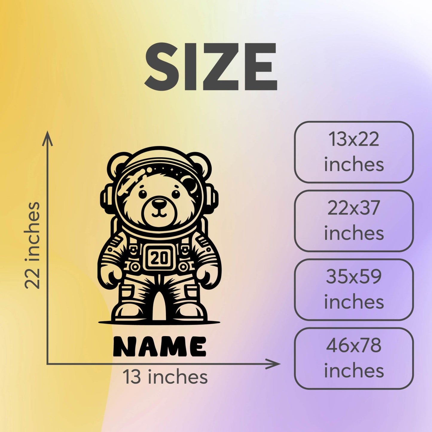 Bear Wall Decals - Bear Wall Decals Nursery - Animal Wall Decals - Personalized Name Wall Decal - Name Wall Stickers for Kids Personalized