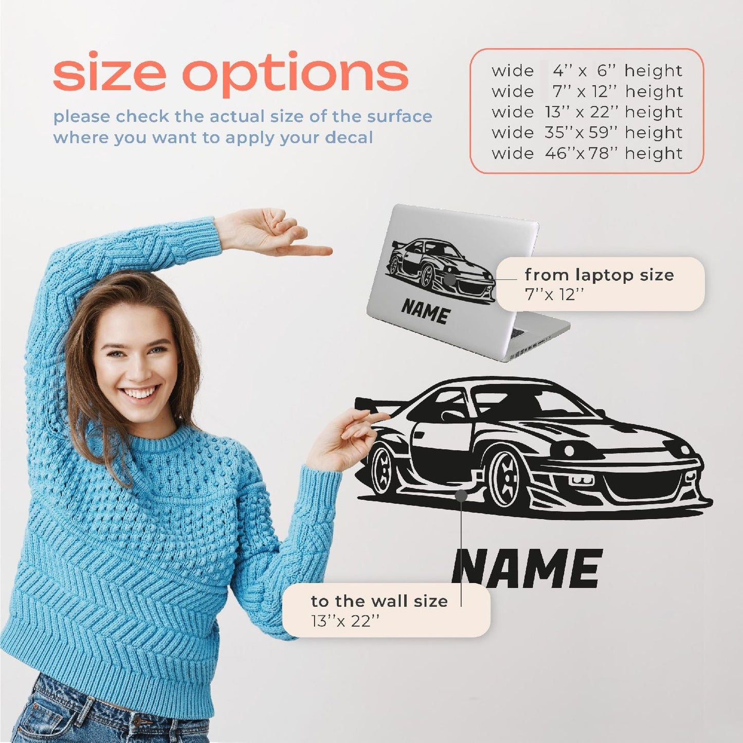 Car Wall Decals for Boys Room - Cars Wall Decal - Racing Name Wall Decal - Car Wall Stickers for Boys Room - Vehicle Themed Stickers