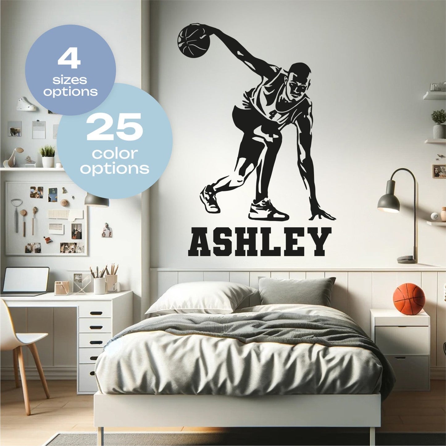 Boys Room Basketball Decals