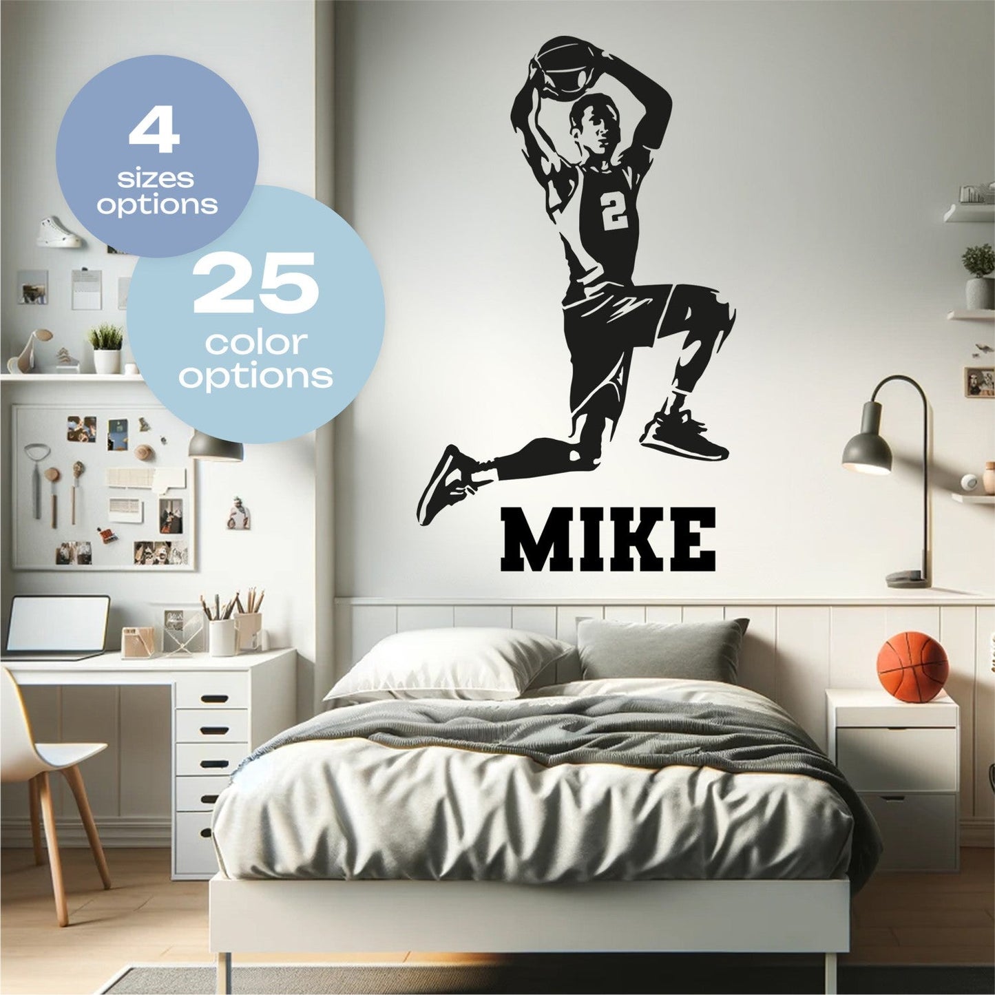 Boys Room Basketball Decals
