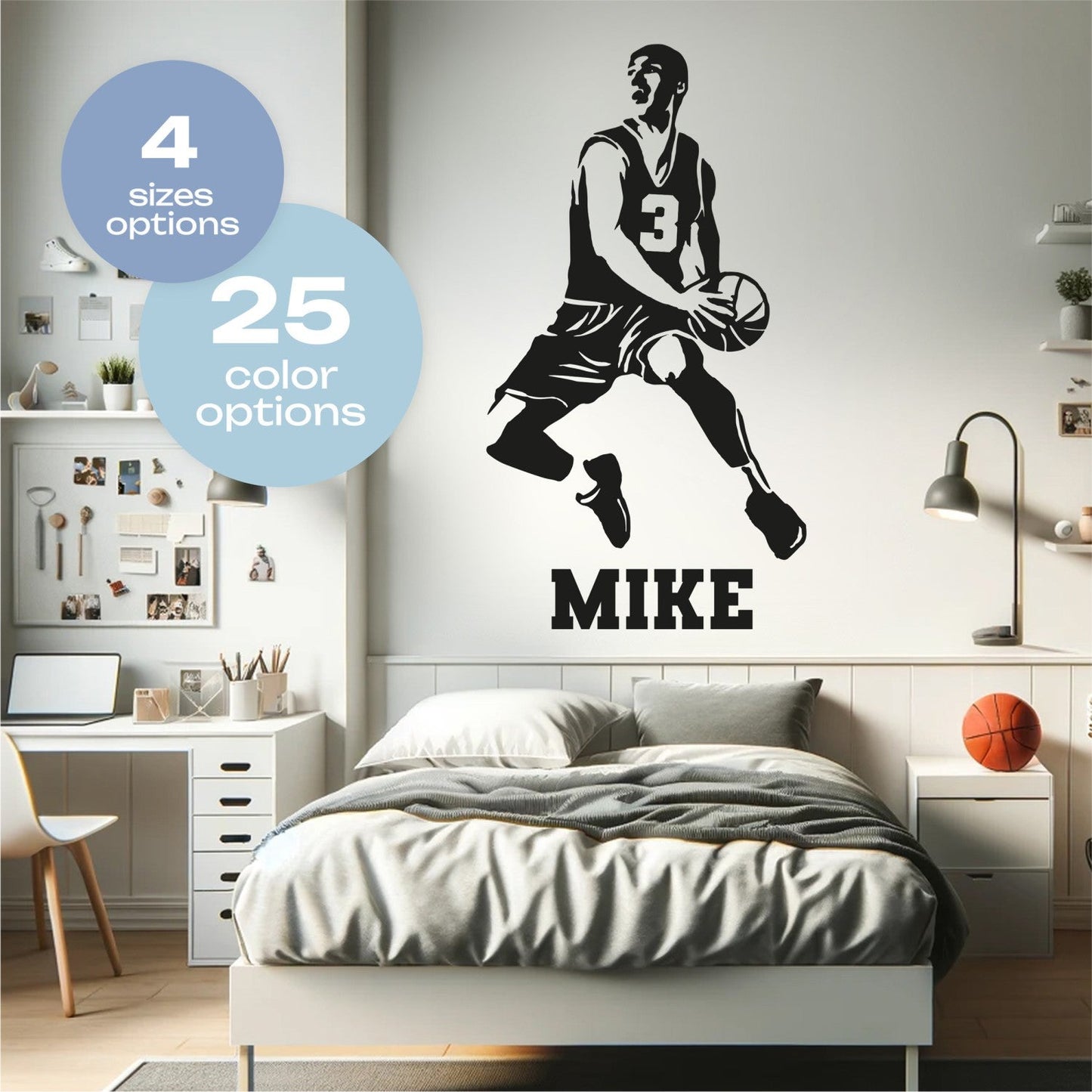 Boys Room Basketball Decals