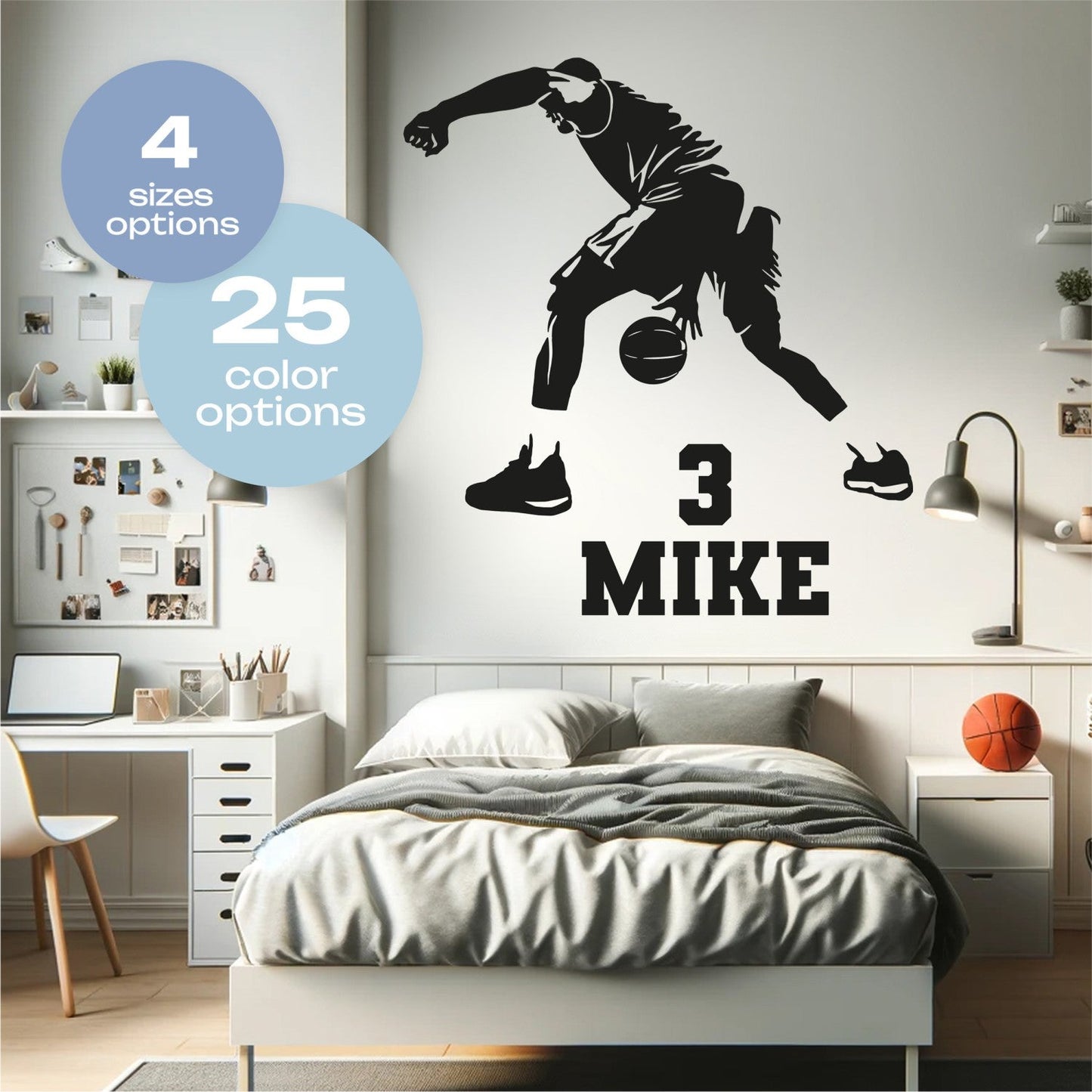 Boys Room Basketball Decals