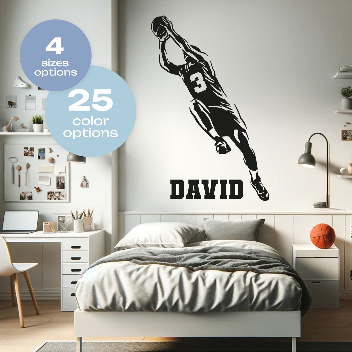 Boys Room Basketball Decals