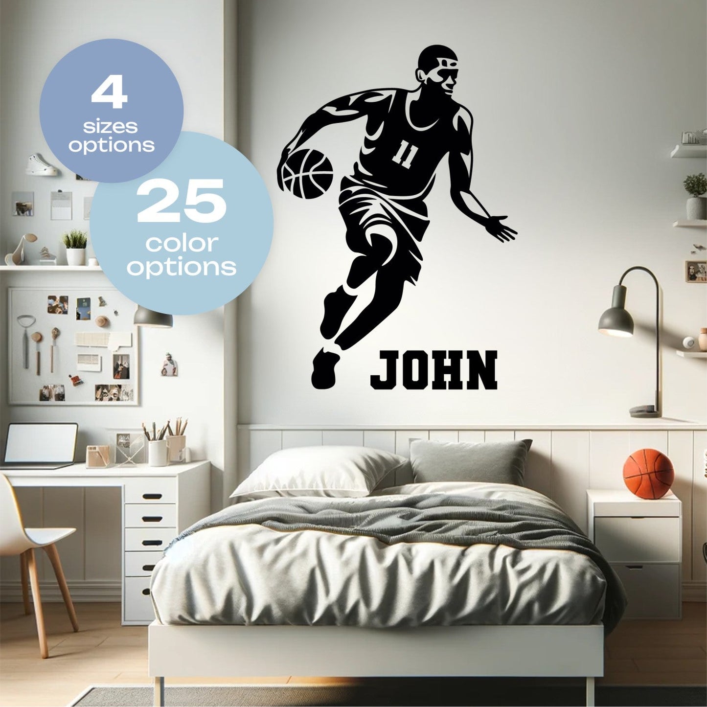 Boys Room Basketball Decals