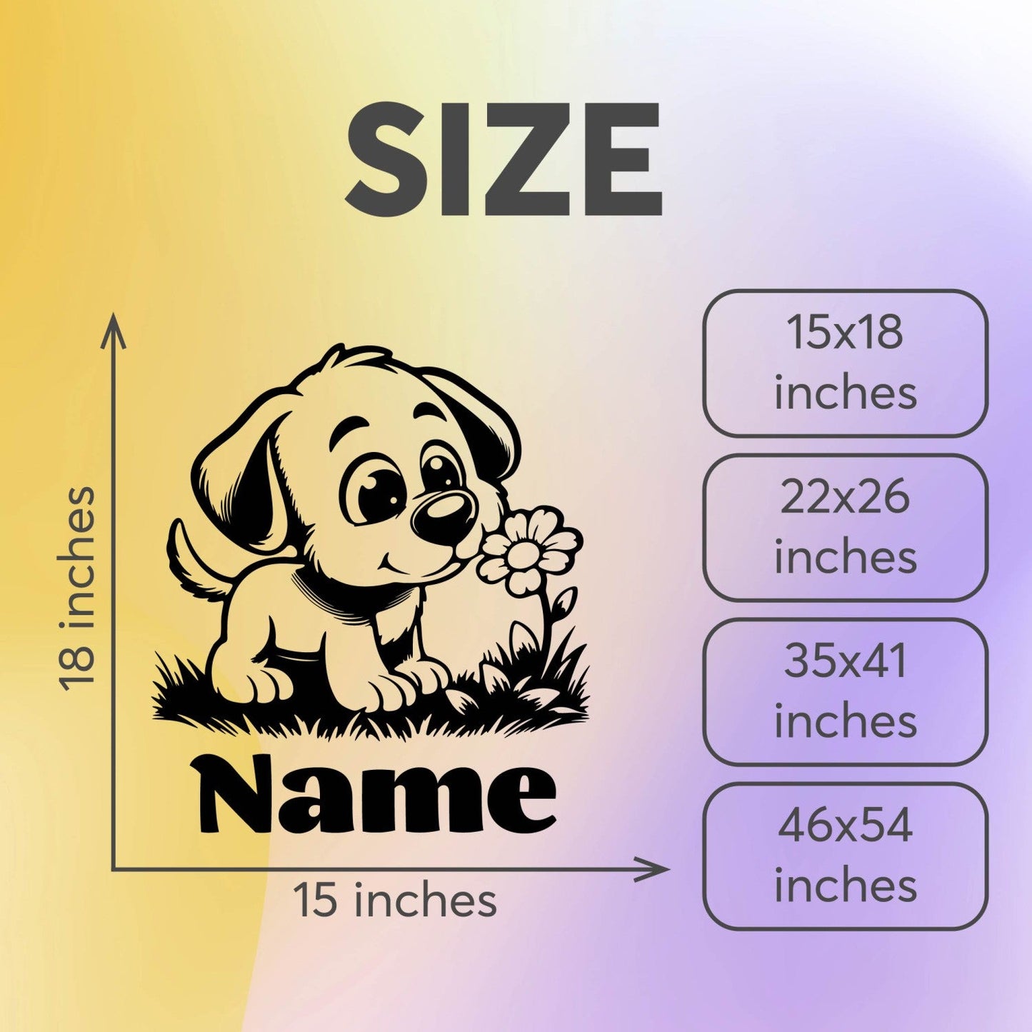 Dog Wall Stickers - Baby Name Decals for Nursery and Kids Room - Name Wall Stickers for Kids Personalized - Custom Dog Vynl Sticker