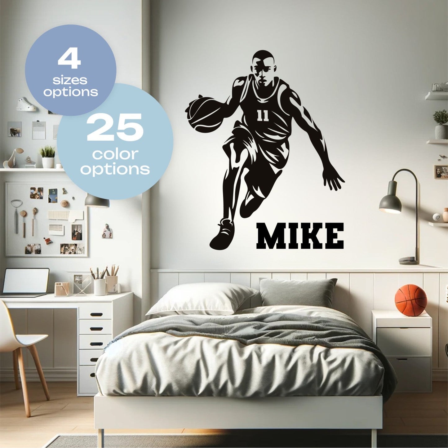 Boys Room Basketball Decals