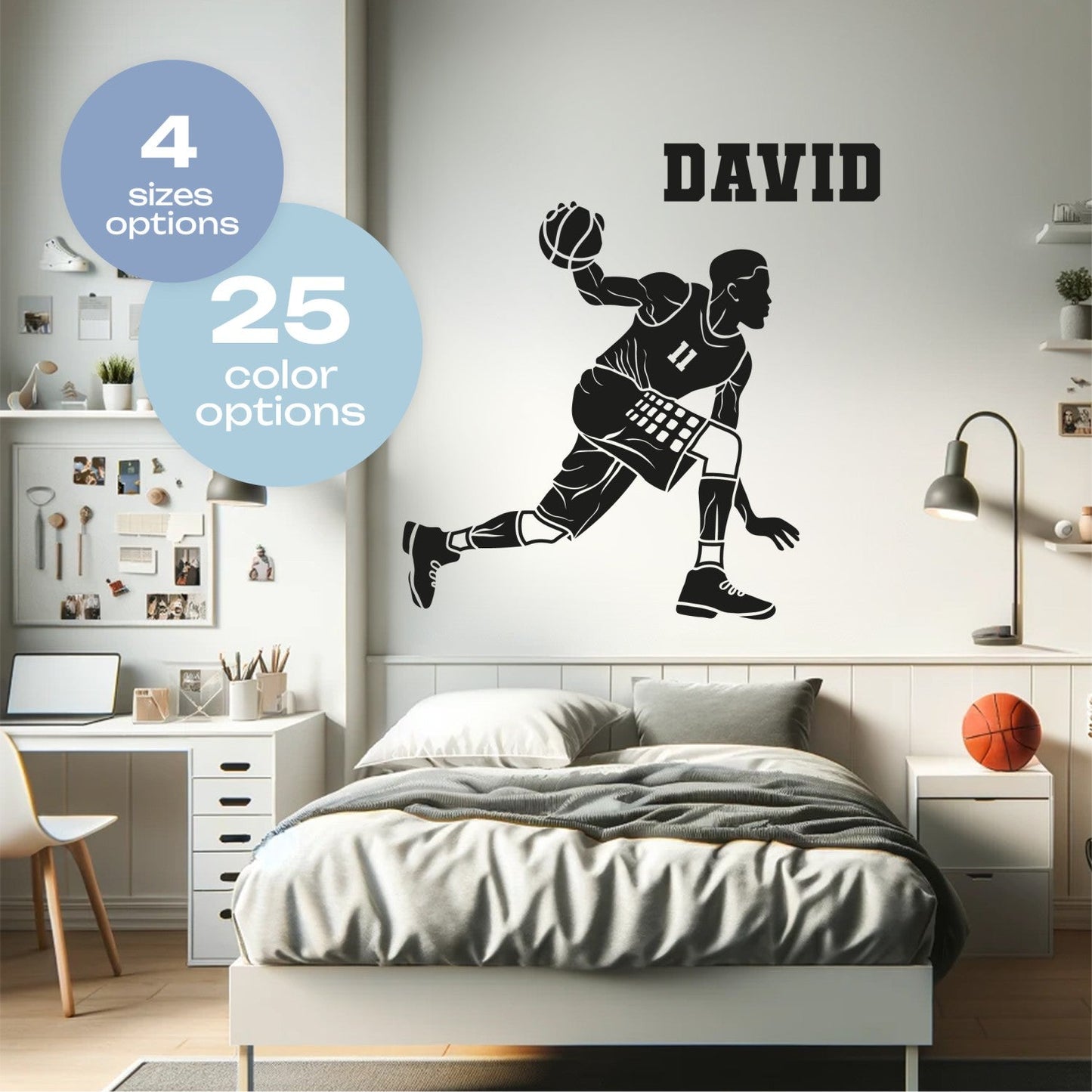 Boys Room Basketball Decals