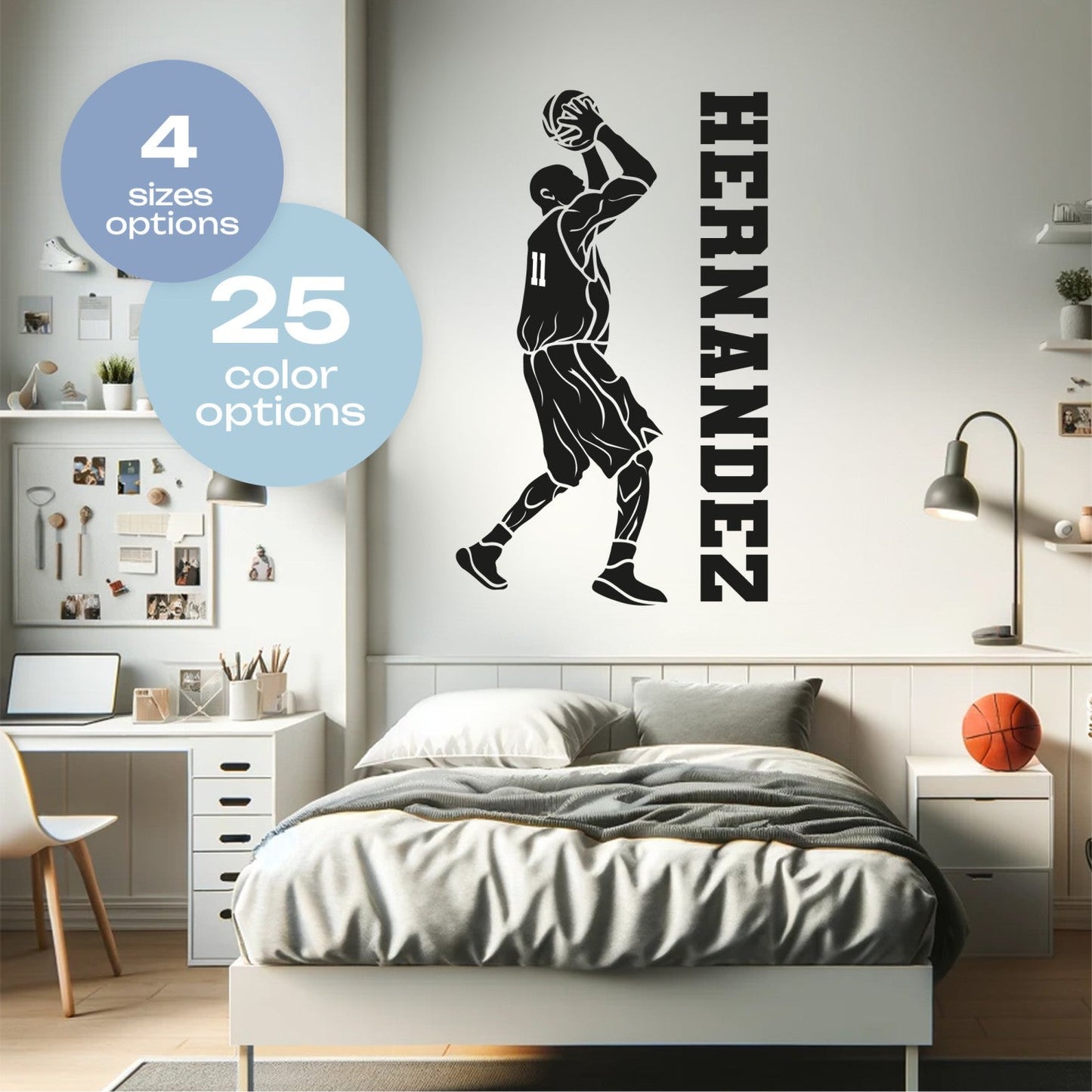 Boys Room Basketball Decals