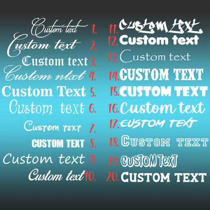 Your Own Design for Personalized Text Decal - Custom Vinyl Lettering S ...
