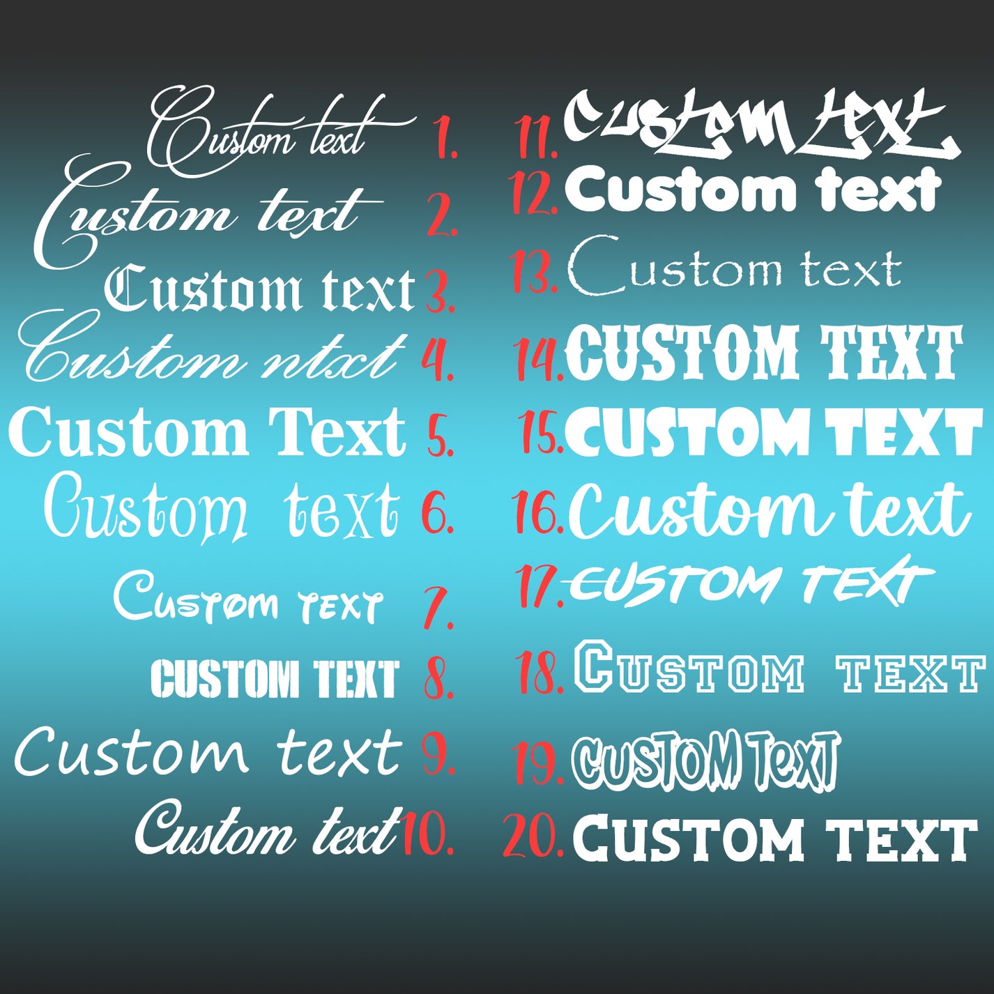 Custom Vinyl Lettering Sticker Your Own Design for Personalized Text