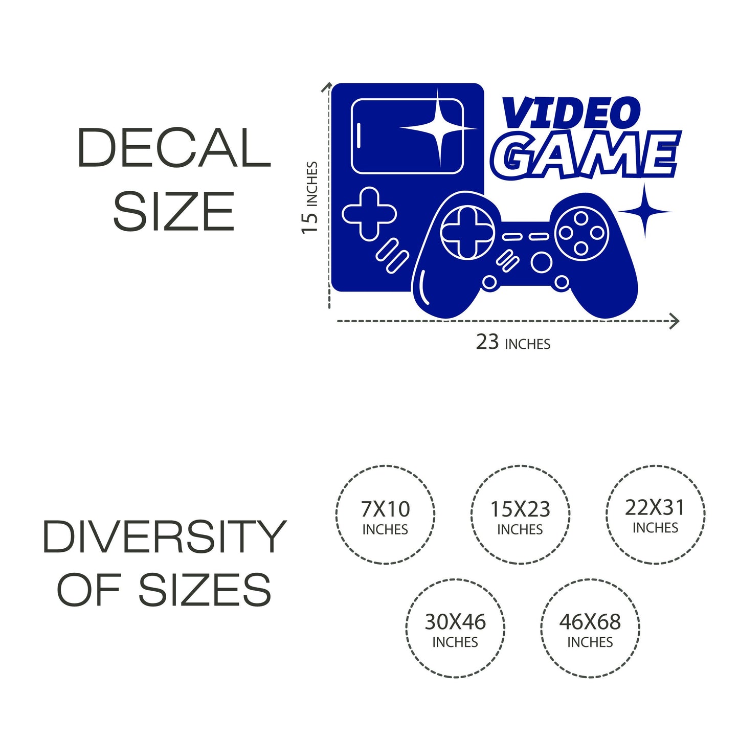 Gaming Room Wall Vinyl Decal