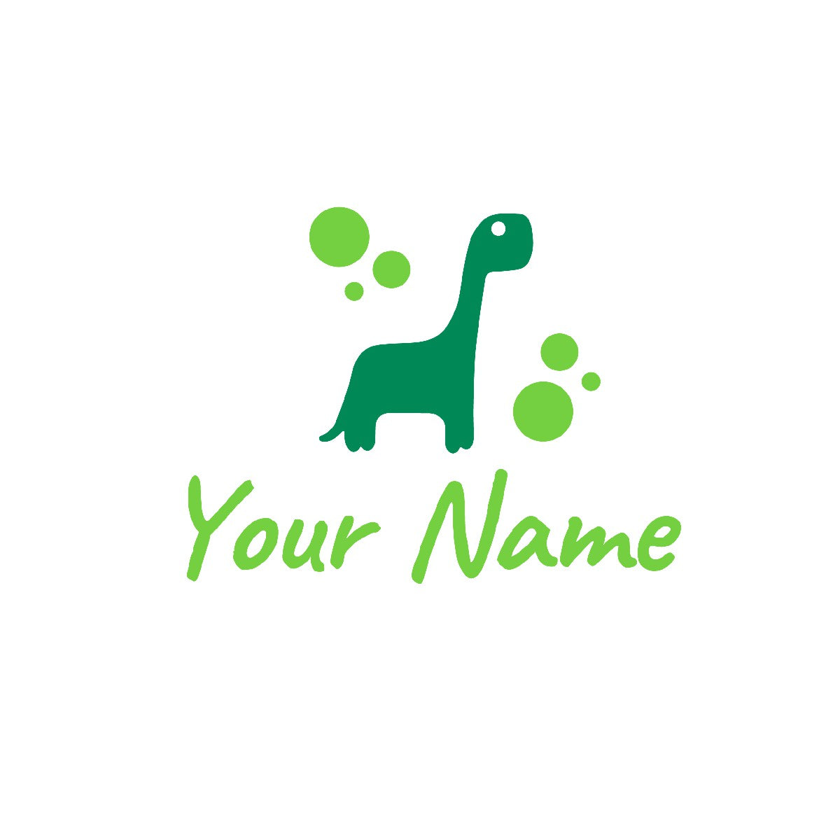 Personalized Name Stickers with Dinosaur - Durable Custom Name Stickers for Kids Bedroom - Easily-Applied Name Decals for Walls Doors Laptops - Cute Name Decal