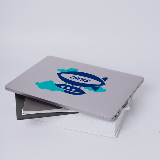 Personalized Name Stickers with Clouds Air Transport - Fade-Resistant Custom Name Stickers for Furniture and Gadgets - Stunning Name Wall Decals for Girls and Boys