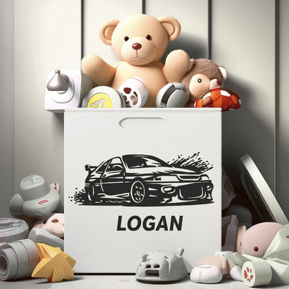 Boys Room Wall Decals - Race Car Theme Decal - Personalized Car Wall Decal - Racing Name Stickers - Race Car Wall Stickers for Boys Room