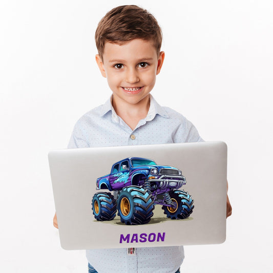 Kids Truck Wall Decals - Monster Truck Decal - Monster Truck Wall Decals for Kids Rooms - Monster Jam Wall Decals for Boys Room - Car Truck Wall Decals