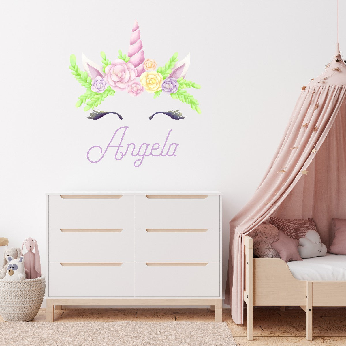 Custom Colored Unicorn Wall Stickers - Personalize Your Kid's Room  with Magical Vinyl Stickers - Cute  Designs with Unicorn Sticker Wall Decal