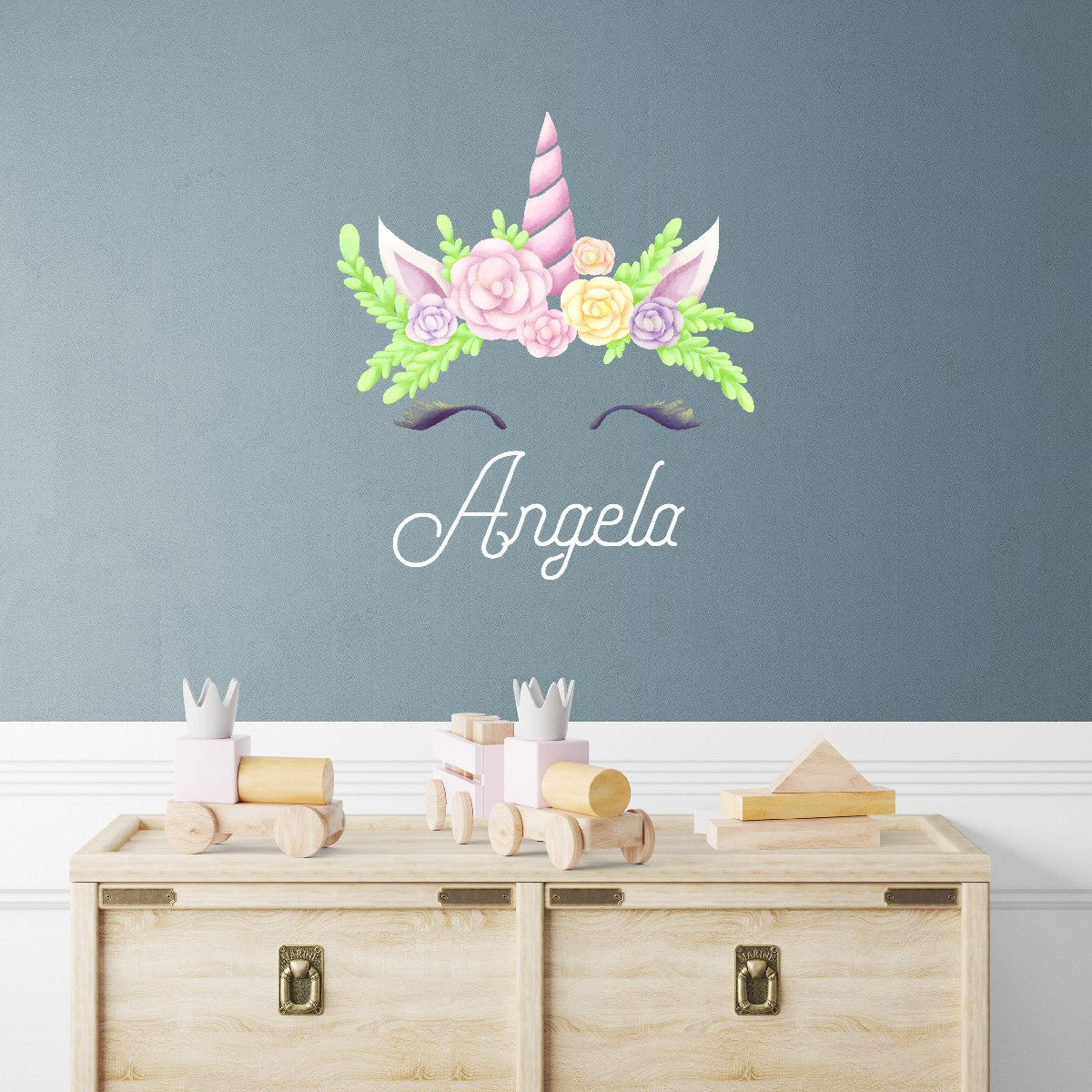 Custom Colored Unicorn Wall Stickers - Personalize Your Kid's Room  with Magical Vinyl Stickers - Cute  Designs with Unicorn Sticker Wall Decal