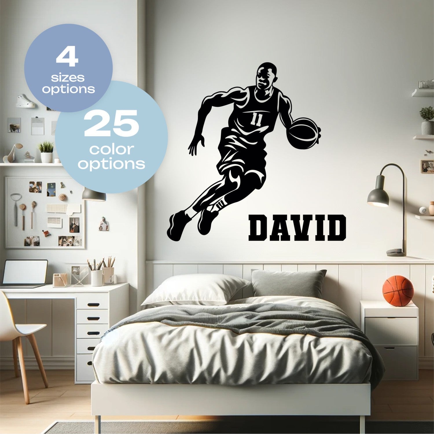 Boys Room Basketball Decals