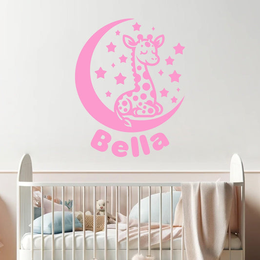 Elephant Wall Stickers - Animal Wall Decals for Nursery and Kids Room - Personalized Baby Name Decals - Personalized Elephant Wall Decal