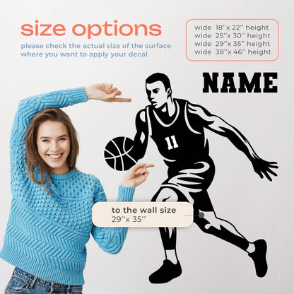Custom Basketball Wall Decal