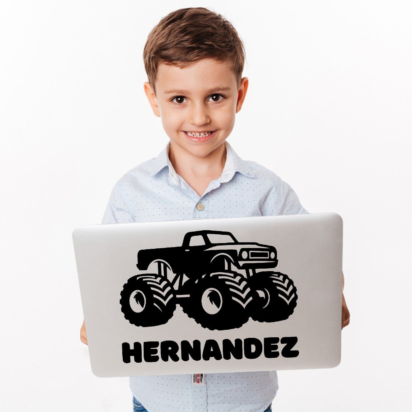 Monster Truck Stickers - Monster Truck Decal with Custom Namefor Wall - Monster Truck Decor For Boys Room - Monster Truck Wall Stickers
