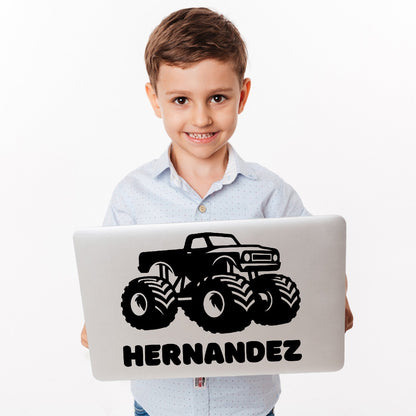 Monster Truck Stickers - Monster Truck Decal with Custom Namefor Wall - Monster Truck Decor For Boys Room - Monster Truck Wall Stickers