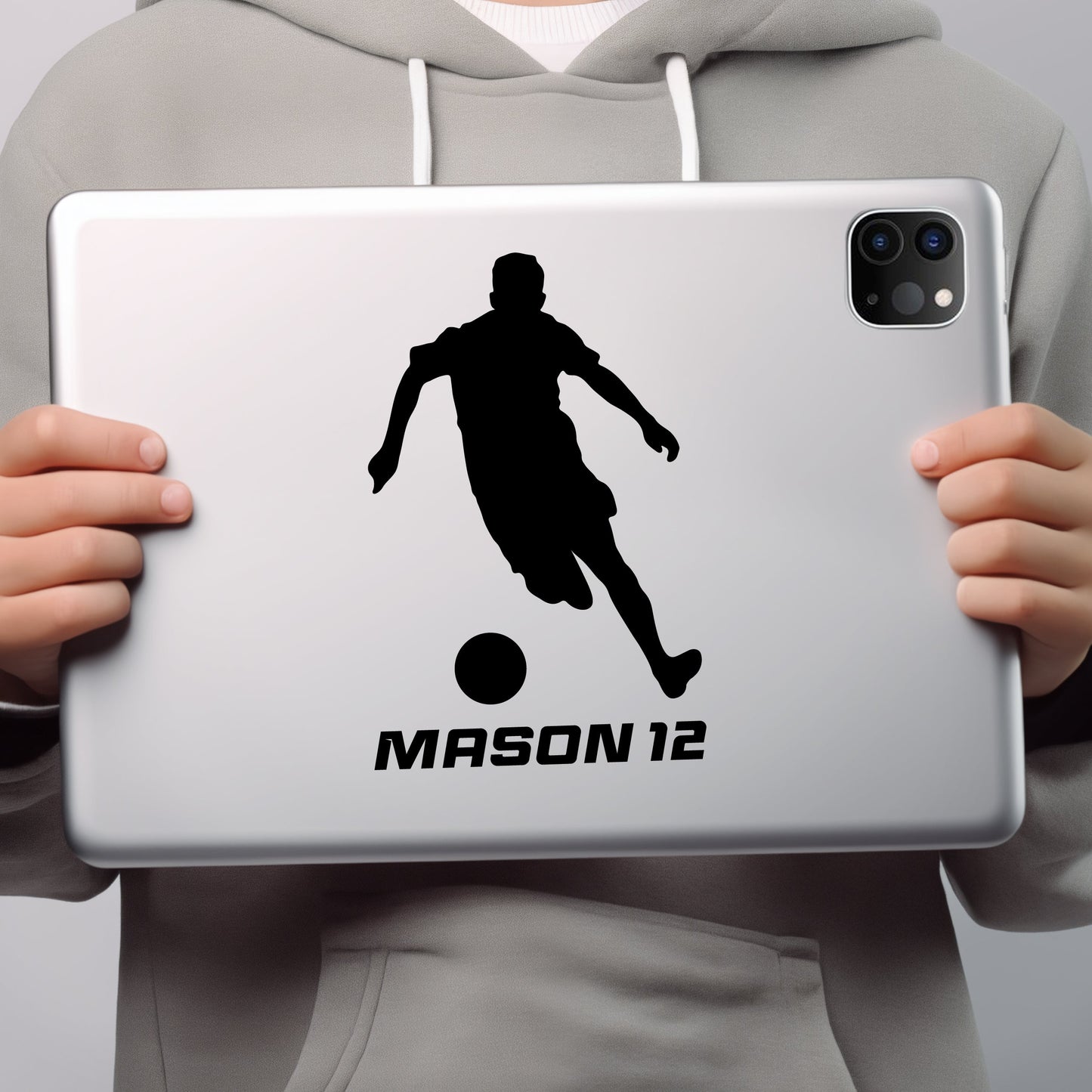 Soccer Player Wall Decal - Wall Soccer Decal - Wall Decal Soccer Players - Large Soccer Player Wall Decal - Custom Soccer Name Wall Decal