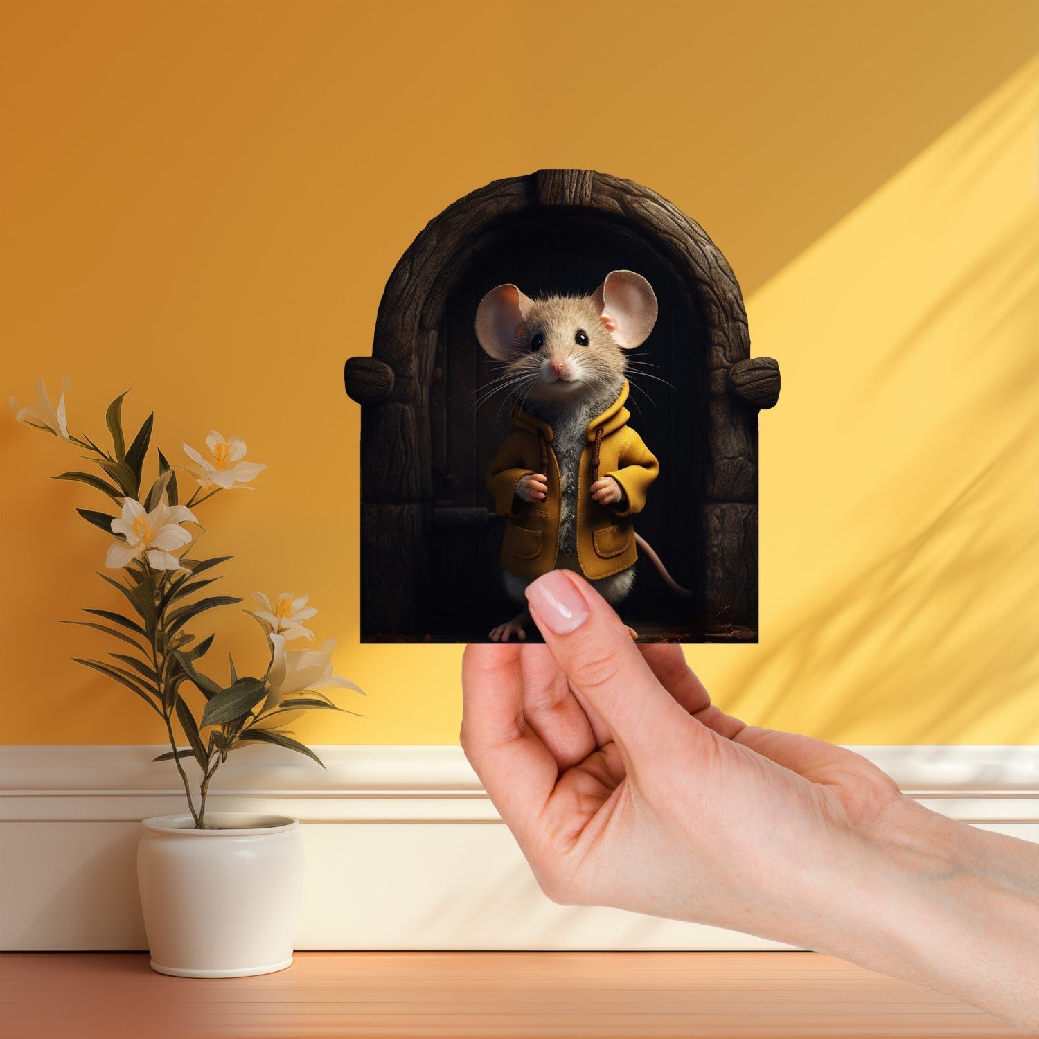 Cartoon Mouse Sticker