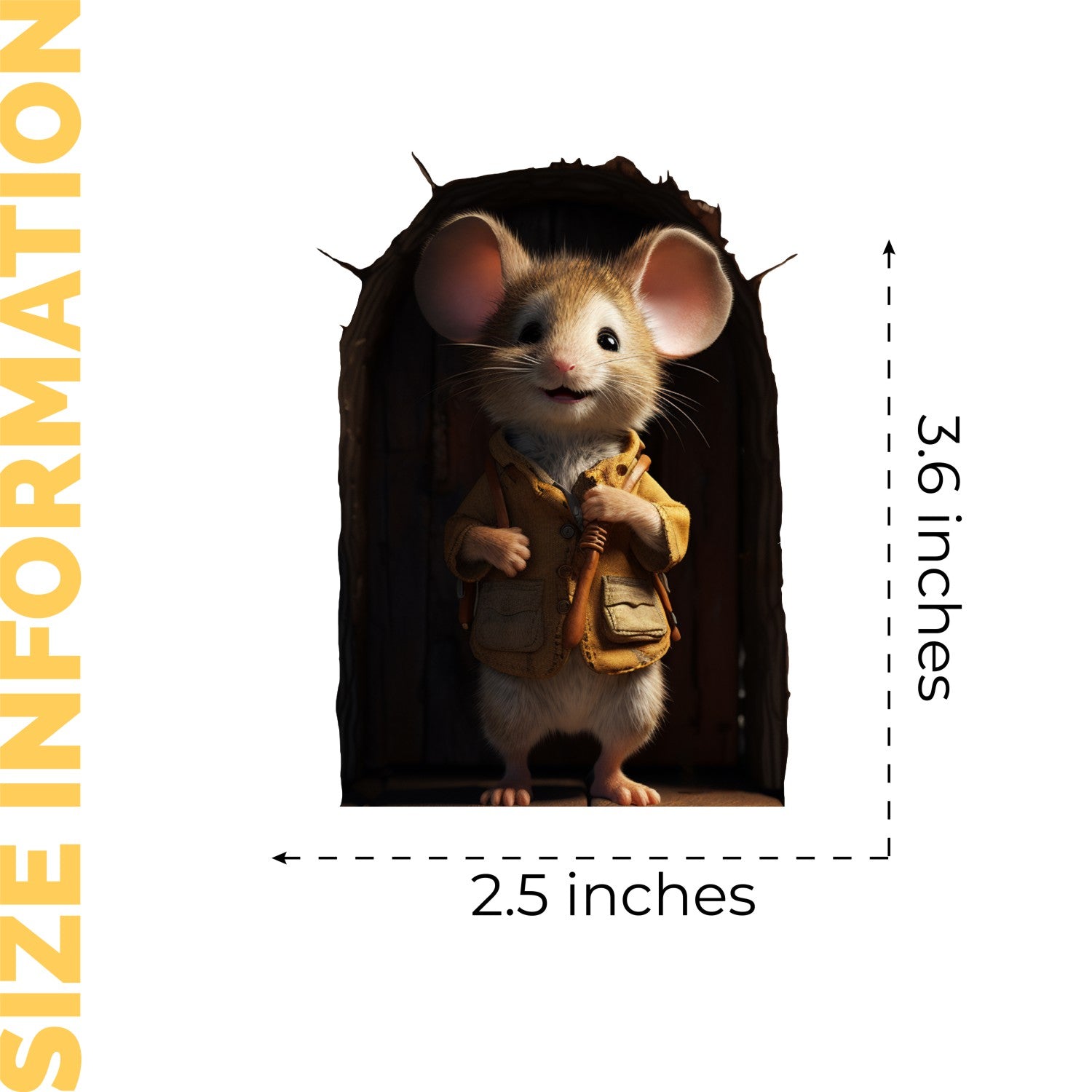 Mouse Hole Wall Sticker