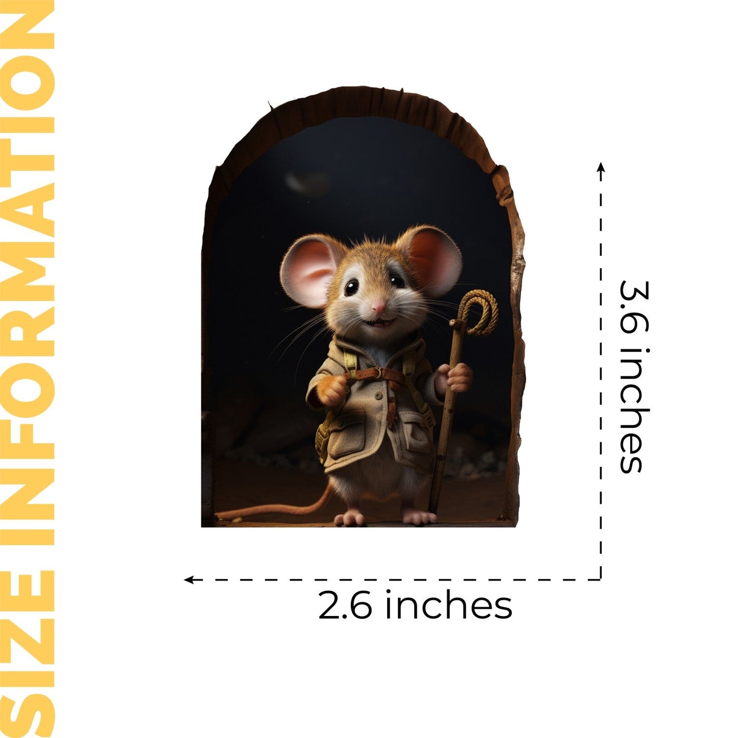 Mouse Hole Wall Sticker