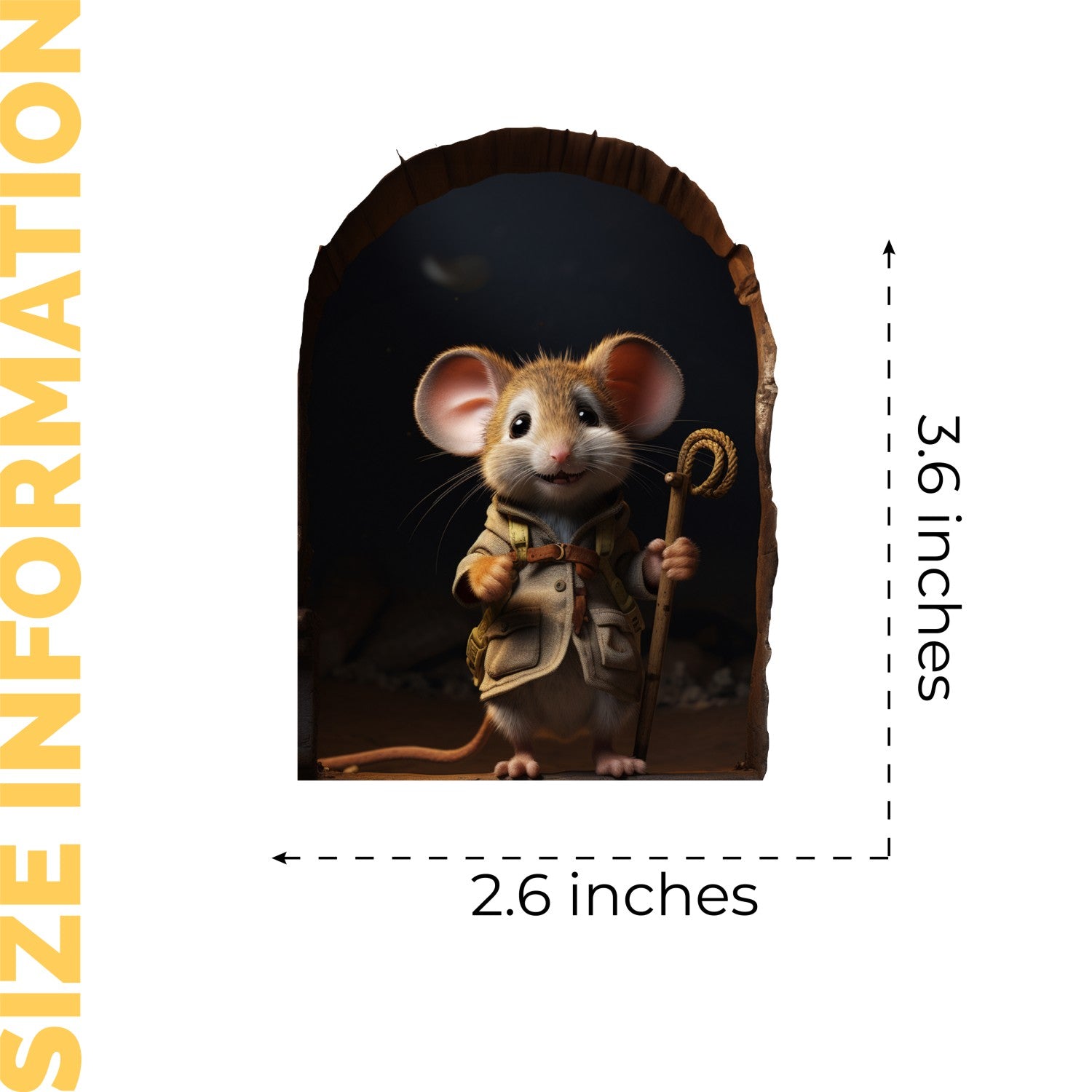 Mouse Hole Wall Sticker